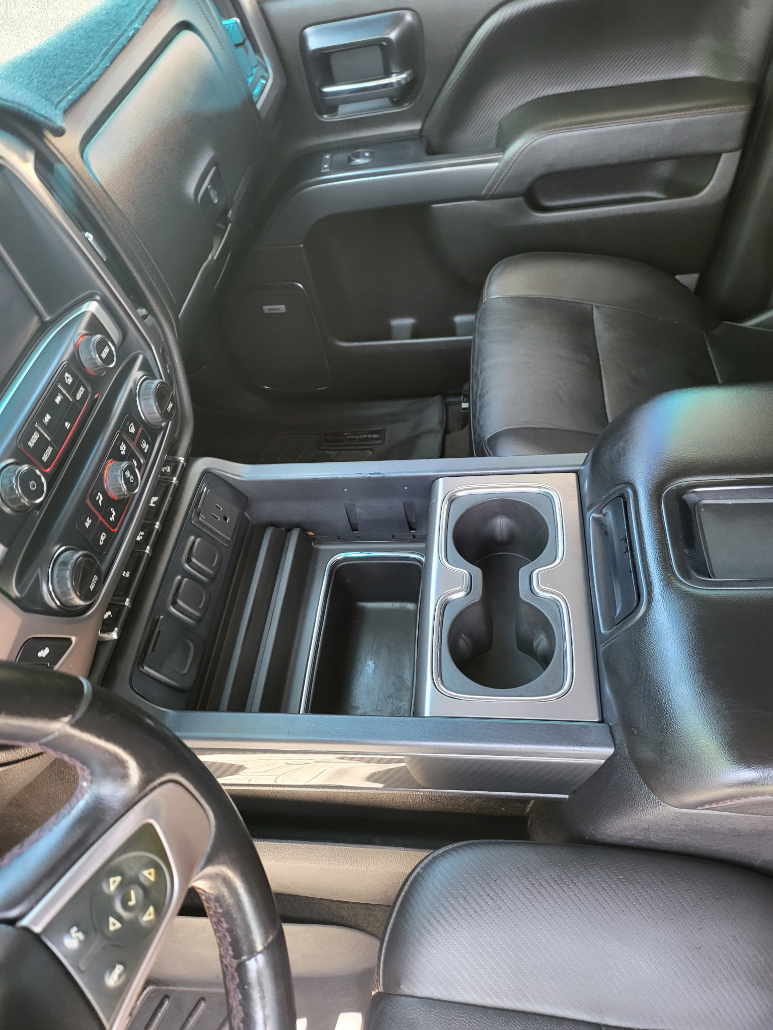 Truck center console interior detailing Phoenix AZ