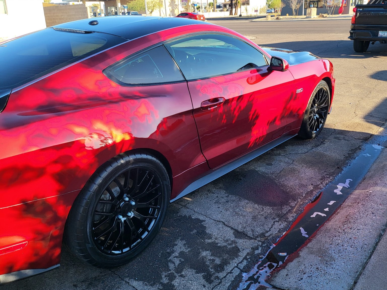 Mustang paint correction and ceramic coating Phoenix